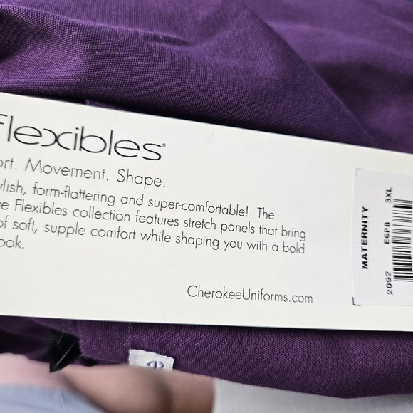 CHEROKEE FLEXIBLES Maternity Scrub Pants 3XL BRAND NEW - Picture 5 of 5
